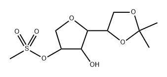 1,4-Anhydro-5-O,6-O-isopropylidene-D-glucitol 2-methanesulfonate Structure