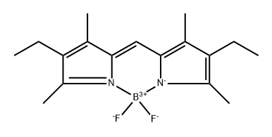 2,8-二乙基-5,5-二氟-1,3,7,9-四甲基-5H-二吡咯并[1,2-C:2',1'-F][1,3,2]二氮杂环己硼烷,55799-81-0,结构式