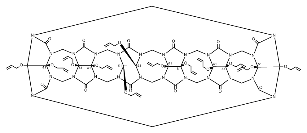 全烯丙基氧代葫芦[6]脲硫酸钾 结构式