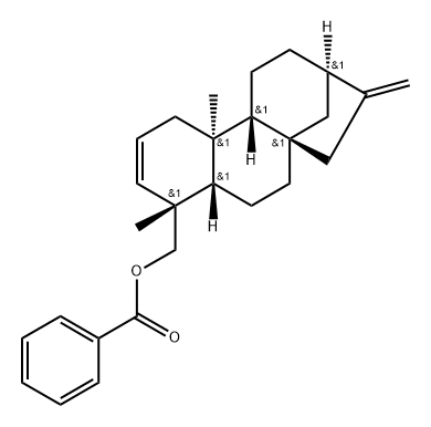 Kaura-2,16-dien-18-ol, benzoate, (4α)- (9CI),56012-94-3,结构式