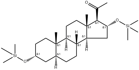 3α,16α-Bis[(trimethylsilyl)oxy]-5α-pregnan-20-one Structure