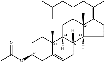 (17Z)-Cholesta-5,17(20)-dien-3β-ol acetate Structure