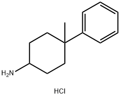 4-甲基-4-苯基环己-1-胺盐酸盐 结构式
