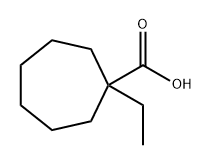 1-ethylcycloheptane-1-carboxylic acid 化学構造式