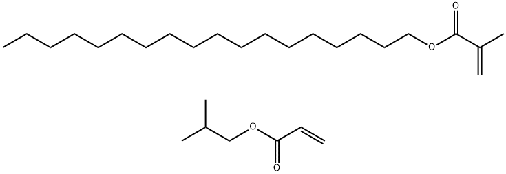 2-Propenoic acid, 2-methyl-, octadecyl ester, polymer with 2-methylpropyl 2-propenoate 结构式