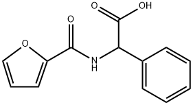 2-(呋喃-2-基甲酰胺基)-2-苯乙酸, 5657-20-5, 结构式