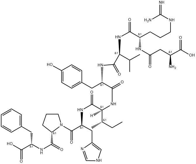 [β-asp1]-angiotensin ii Structure
