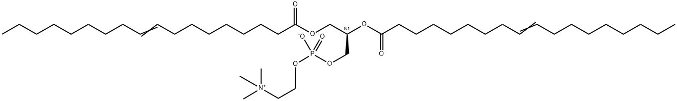 [O-[1-O,2-O-Bis(9-octadecenoyl)-L-glycero-3-phospho]choline]anion Structure