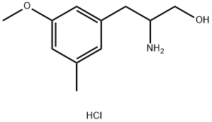 Benzenepropanol, β-amino-3-methoxy-5-methyl-, hydrochloride (1:1) 结构式