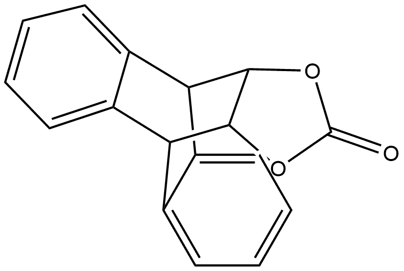 4,9[1',2']-Benzenonaphtho[2,3-d]-1,3-dioxol-2-one, 3a,4,9,9a-tetrahydro- (9CI) Structure