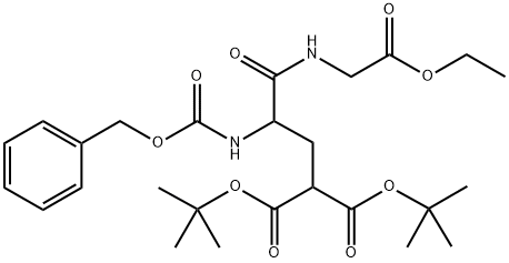 N-carbobenzoxy-(gamma,gamma'-di-tert-butyl)-gamma-carboxyglutamylglycine ethyl ester 结构式