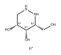 4,5-Pyridazinediol, hexahydro-3-(hydroxymethyl)-, conjugate monoacid, (3R,4S,5R)- (9CI) Structure