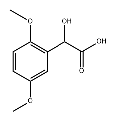 Benzeneacetic acid, α-hydroxy-2,5-dimethoxy- 化学構造式