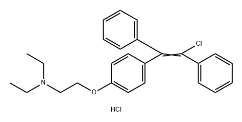 Clomiphene hydrochloride Structure