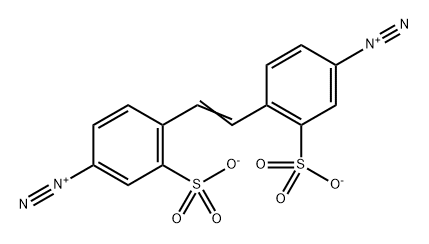 5-diazonio-2-[(Z)-2-(4-diazonio-2-sulfonato-phenyl)ethenyl]benzenesulf onate Structure