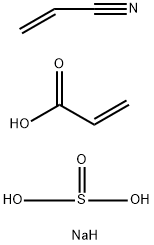 2-Propenoic acid, telomer with 2-propenenitrile and sodium hydrogen sulfate, sodium salt|