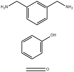 甲醛与1,3-苯二甲胺和苯酚的聚合物 结构式