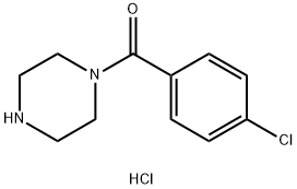 (4-chlorophenyl)(piperazin-1-yl)methanone hydrochloride Structure