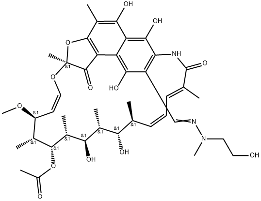 Rifamycin AF-K43033,57369-86-5,结构式