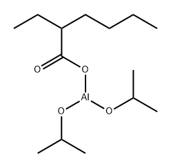 (2-ethylhexanoato-O)bis(propan-2-olato)aluminium 结构式