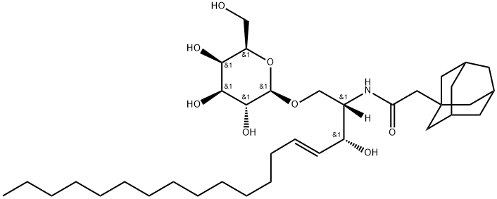 半乳糖(Β) 金刚烷酰 神经酰胺, 574738-16-2, 结构式