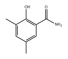 3,5-Dimethyl-2-hydroxybenzamide 化学構造式