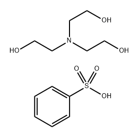 benzenesulphonic acid, compound with 2,2',2''-nitrilotriethanol (1:1) 结构式