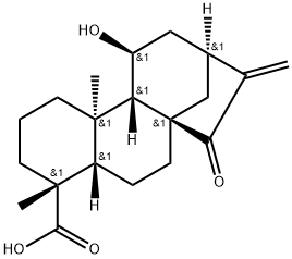 ent-11α-Hydroxy-15-oxokaur-16-en-19-oic acid Structure