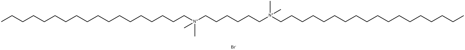 1,6-Hexanediaminium, N1,N1,N6,N6-tetramethyl-N1,N6-dioctadecyl-, bromide (1:2),577995-56-3,结构式