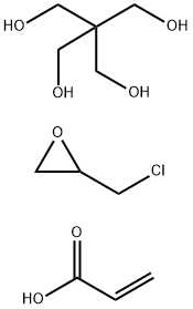 2,2-二(羟甲基)-1,3-丙二醇与(氯甲基)环氧乙烷和2-丙烯酸酯的聚合物, 57903-73-8, 结构式