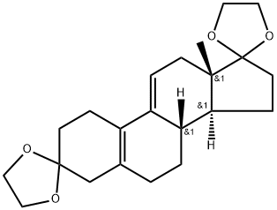 Estra-5(10),9(11)-diene-3,17-dione Cyclic 3,17-Bis(1,2-ethanediyl acetal) 结构式