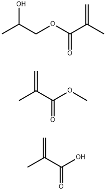 2-Propenoic acid, 2-methyl-, polymer with 2-hydroxypropyl 2-methyl-2-propenoate and methyl 2-methyl-2-propenoate|2-甲基-2-丙烯酸与2-甲基-2-丙烯酸2-羟基丙基酯和2-甲基-2-丙烯酸甲酯的聚合物