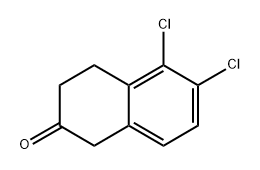 5,6-二氯-3,4-二氢萘-2(1H)-酮, 57915-88-5, 结构式