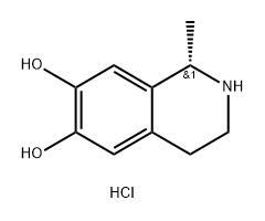 (S)-6,7-二羟基-1-甲基-1,2,3,4-四氢异喹啉,57916-10-6,结构式