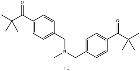 N,N-BIS(4-PIVALOYLBENZYL)METHYLAMINE HYDROCHLORIDE),58101-75-0,结构式