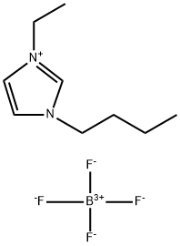 1-丁基-3-乙基味唑四氟硼酸盐 结构式