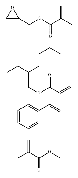  アクリル酸アルキル·メタクリル酸アルキル·メタクリル酸グリシジル·スチレン共重合物 化学構造式