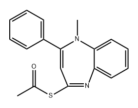 S-(1-Methyl-2-phenyl-1H-benzo[b][1,4]diazepin-4-yl) ethanethioate|