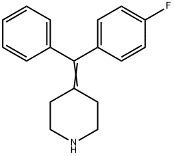 Piperidine, 4-[(4-fluorophenyl)phenylmethylene]- Structure