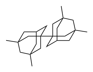 3,3',5,5'-tetramethyl-1,1'-bi(adamantane) Structure