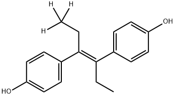 DIETHYLSTILBESTROL-D3 结构式