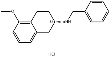 (S)-N-benzyl-5-methoxy-1,2,3,4-tetrahydronaphthalen-2-amine hydrochloride,58349-25-0,结构式