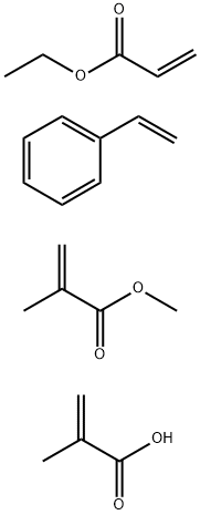 2-Propenoic acid, 2-methyl-, polymer with ethenylbenzene, ethyl 2-propenoate and methyl 2-methyl-2-propenoate, ammonium salt|2-甲基-2-丙烯酸与苯乙烯、2-丙烯酸乙酯和2-甲基-2-丙烯酸甲酯的聚合物铵盐