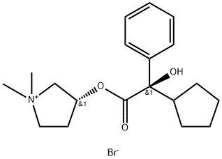 threo-Glycopyrronium bromide Struktur
