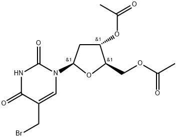 Thymidine, a-bromo-, 3',5'-diacetate Structure