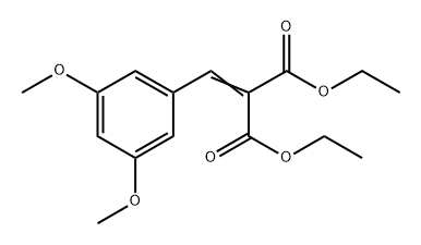 diethyl 2-(3,5-dimethoxybenzylidene)malonate 化学構造式