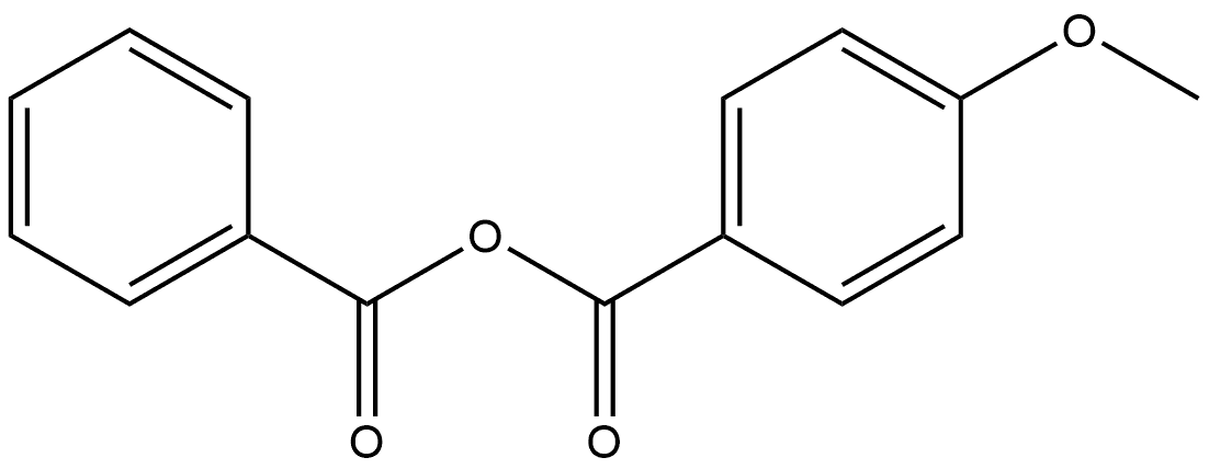 Benzoic acid, 4-methoxy-, anhydride with benzoic acid 结构式