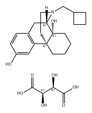 酒石酸布托啡诺杂质Ⅰ(酒石酸布托啡诺右旋异构体)(+)-17-环丁基甲基-3,14-二羟基吗啡喃D-(—)-酒石酸盐 结构式