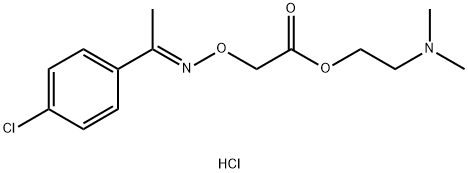 [[((αE)-p-クロロ-α-メチルベンジリデン)アミノ]オキシ]酢酸2-(ジメチルアミノ)エチル·塩酸塩 化学構造式