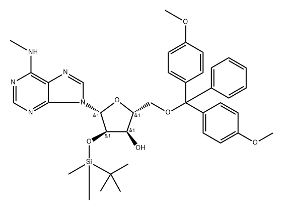 5'-DMT-2'-TBDMS-N6-Me-rA Structure